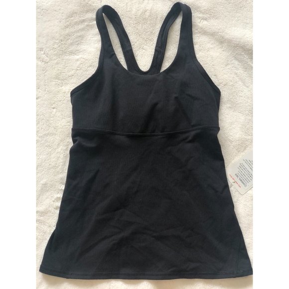 Lululemon Black Crossback Tank - Size 6 - Picture 5 of 8